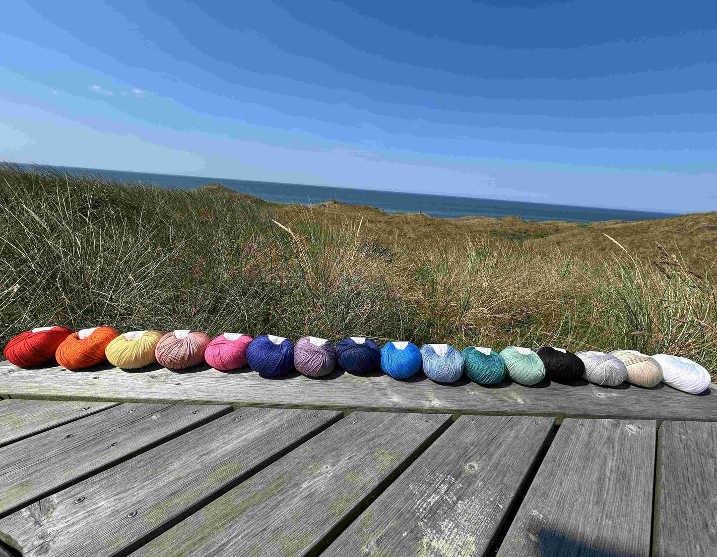 Bomuld soya garn set bagfra