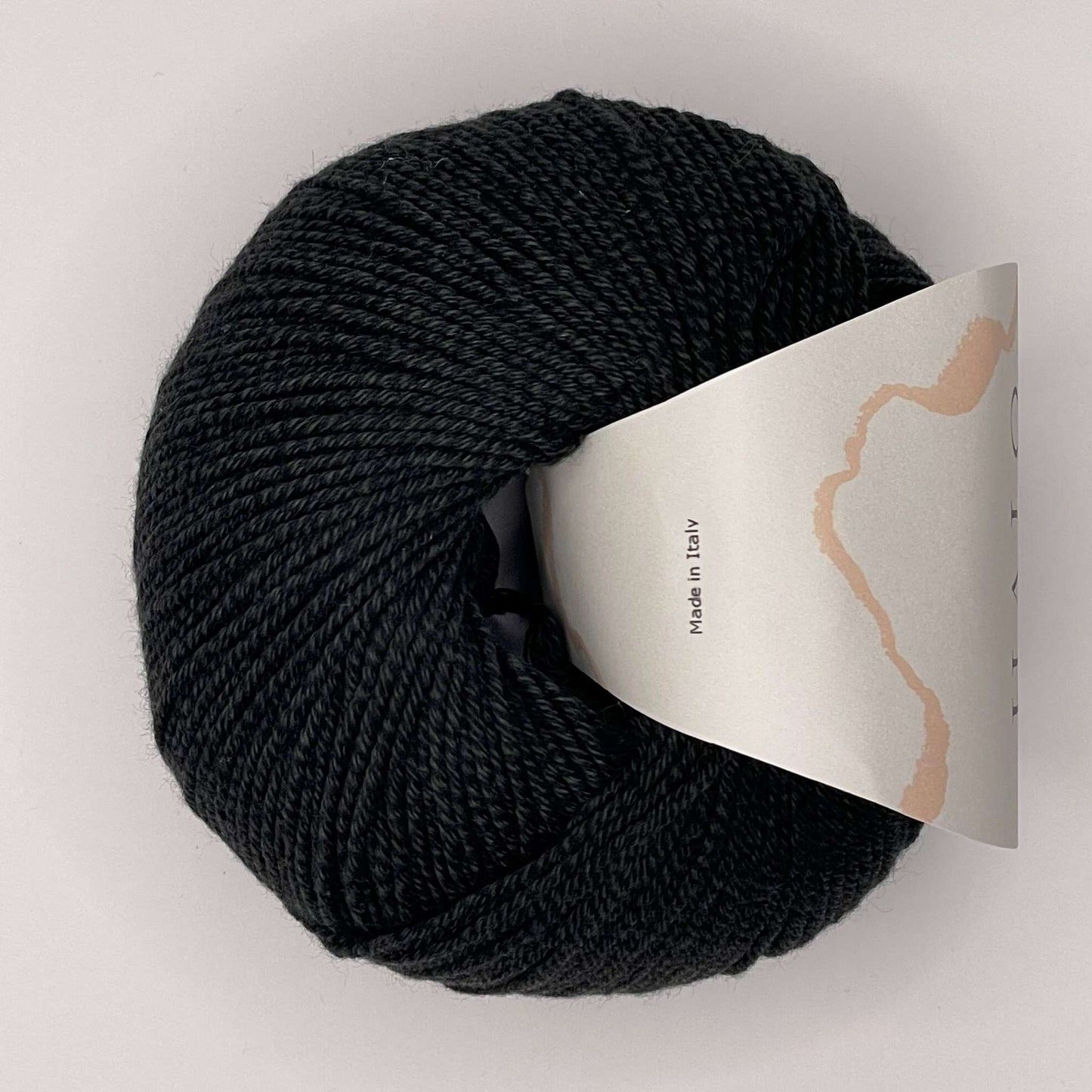 50% Bomuld og 50% soja garn - black