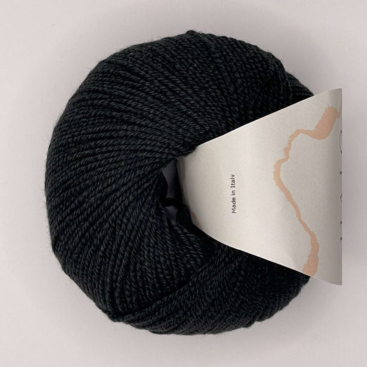 50% Bomuld og 50% soja garn - black