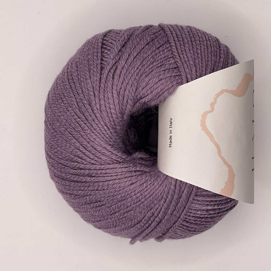 50% Bomuld og 50% soja garn - dusty lilac