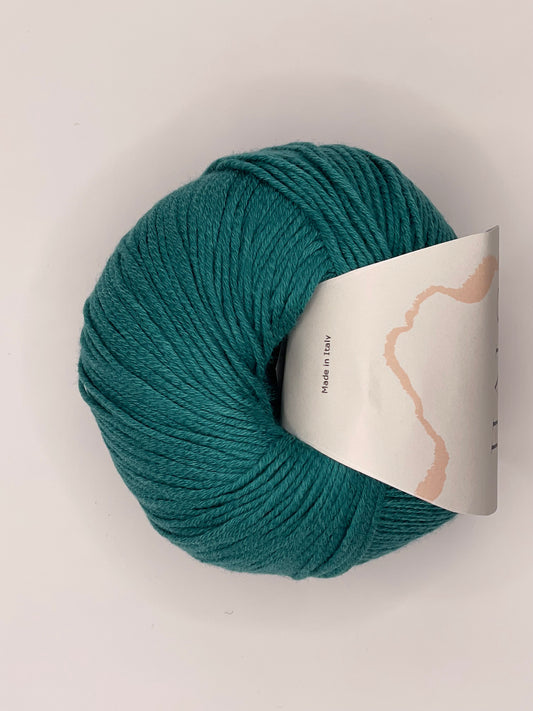 50% Bomuld og 50% soja garn - forrest green