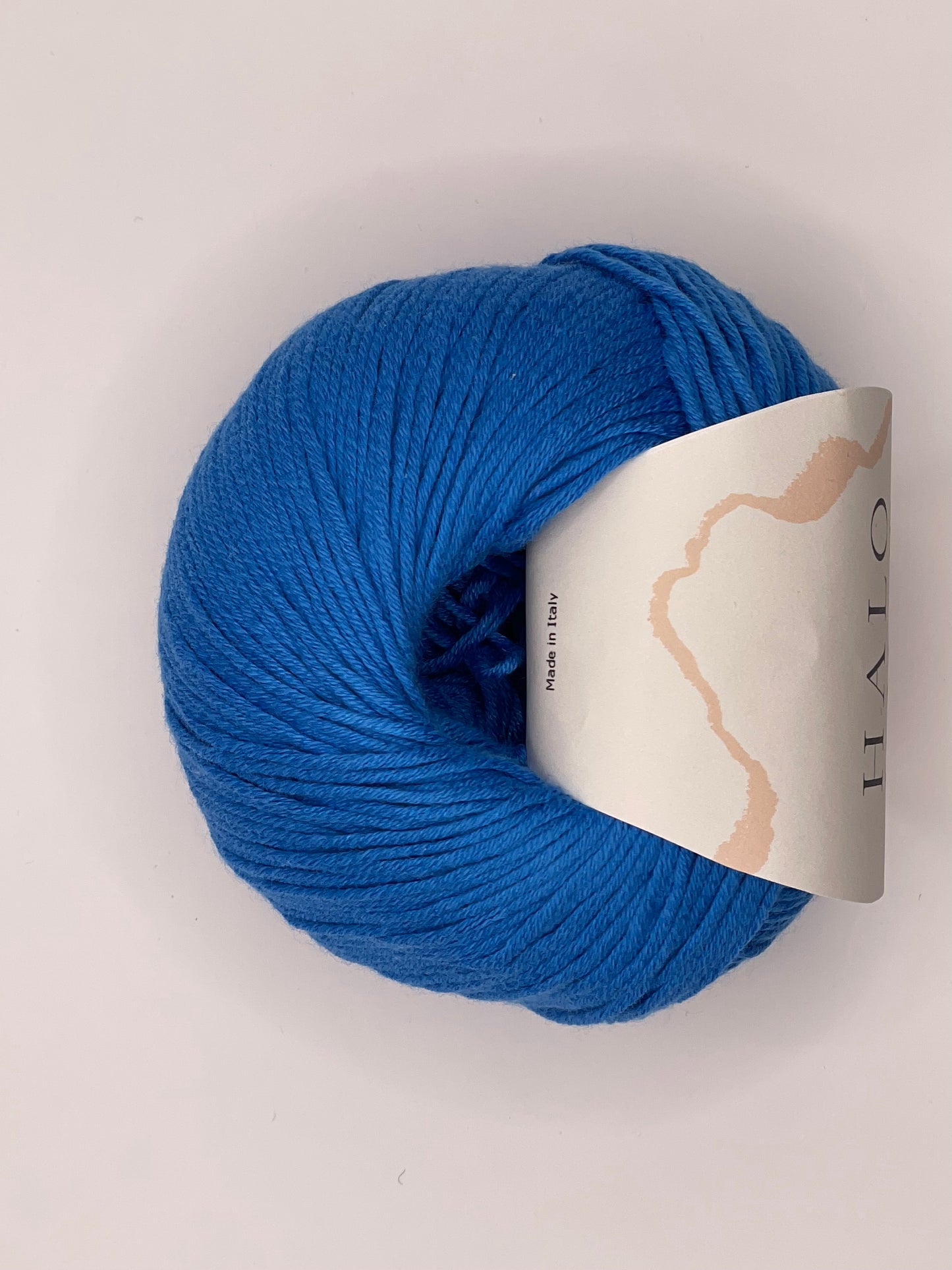 50% Bomuld og 50% soja garn - lake blue
