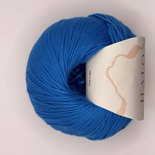 50% Bomuld og 50% soja garn - lake blue
