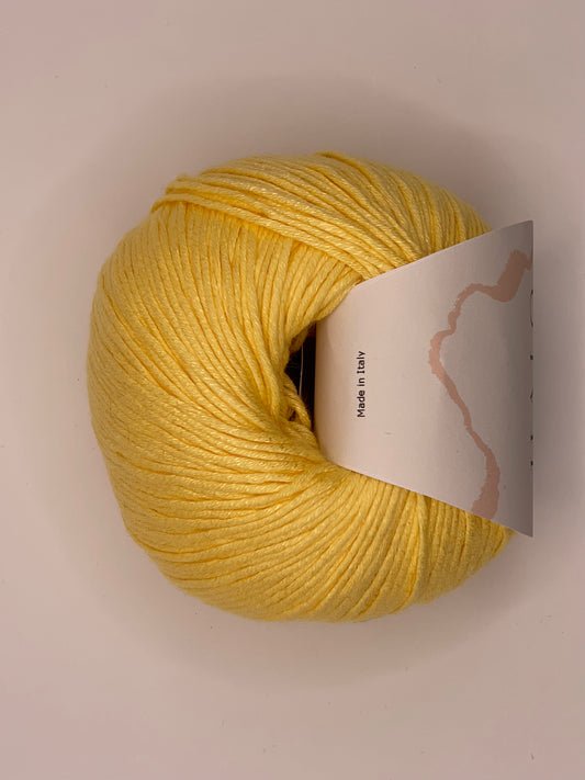 50% Bomuld og 50% soja garn - light banana