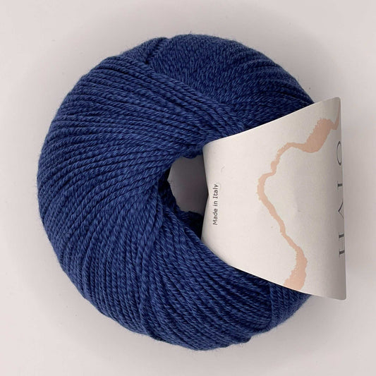 50% Bomuld og 50% soja garn - marine