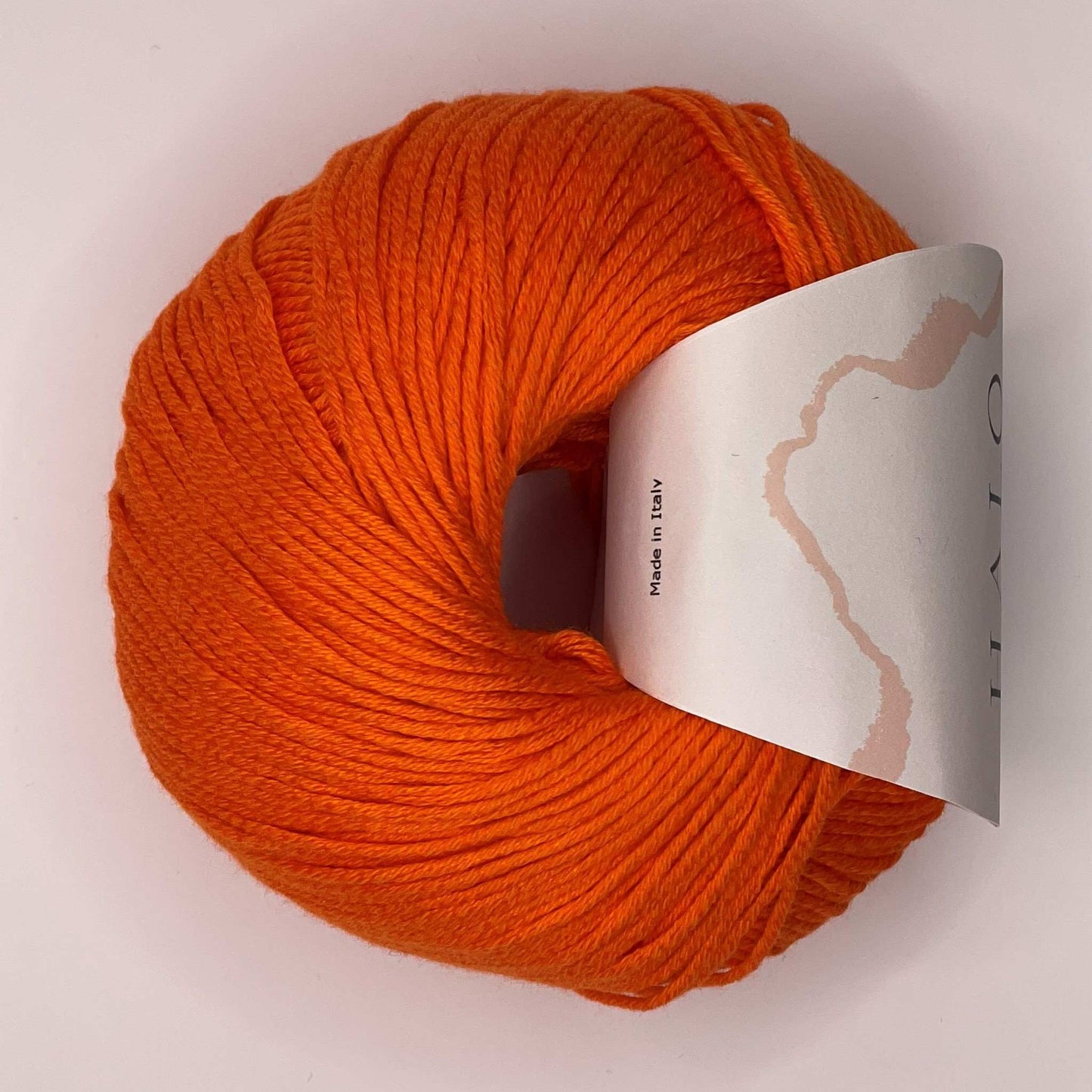 50% Bomuld og 50% soja garn - orange