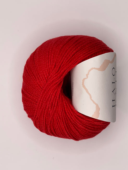 50% Bomuld og 50% soja garn - rose red