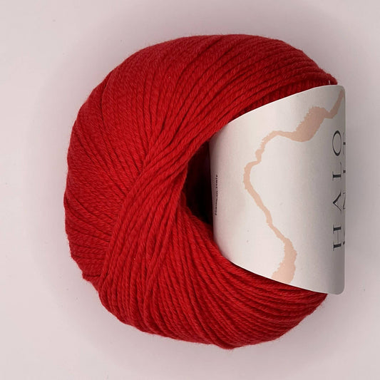 50% Bomuld og 50% soja garn - rose red