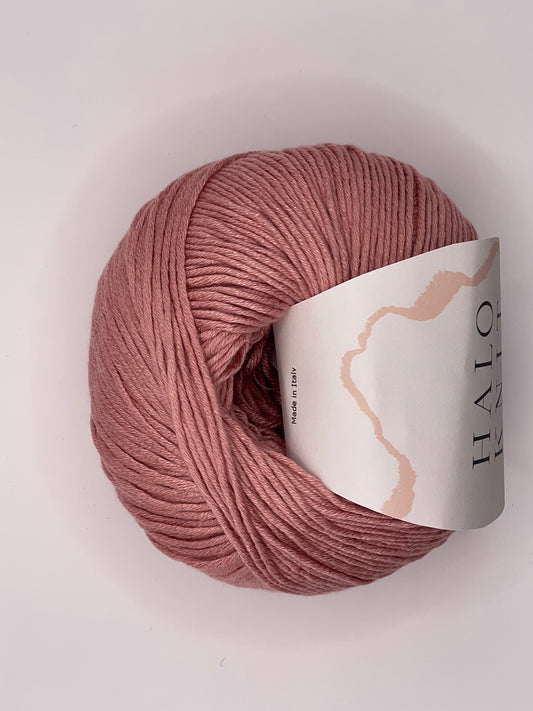 50% Bomuld og 50% soja garn - rosa