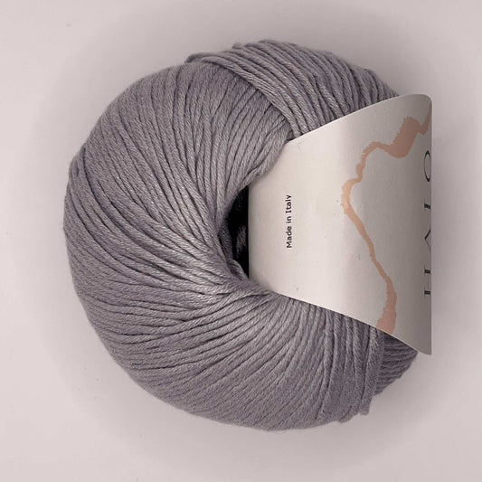 50% Bomuld og 50% soja garn - silver grey