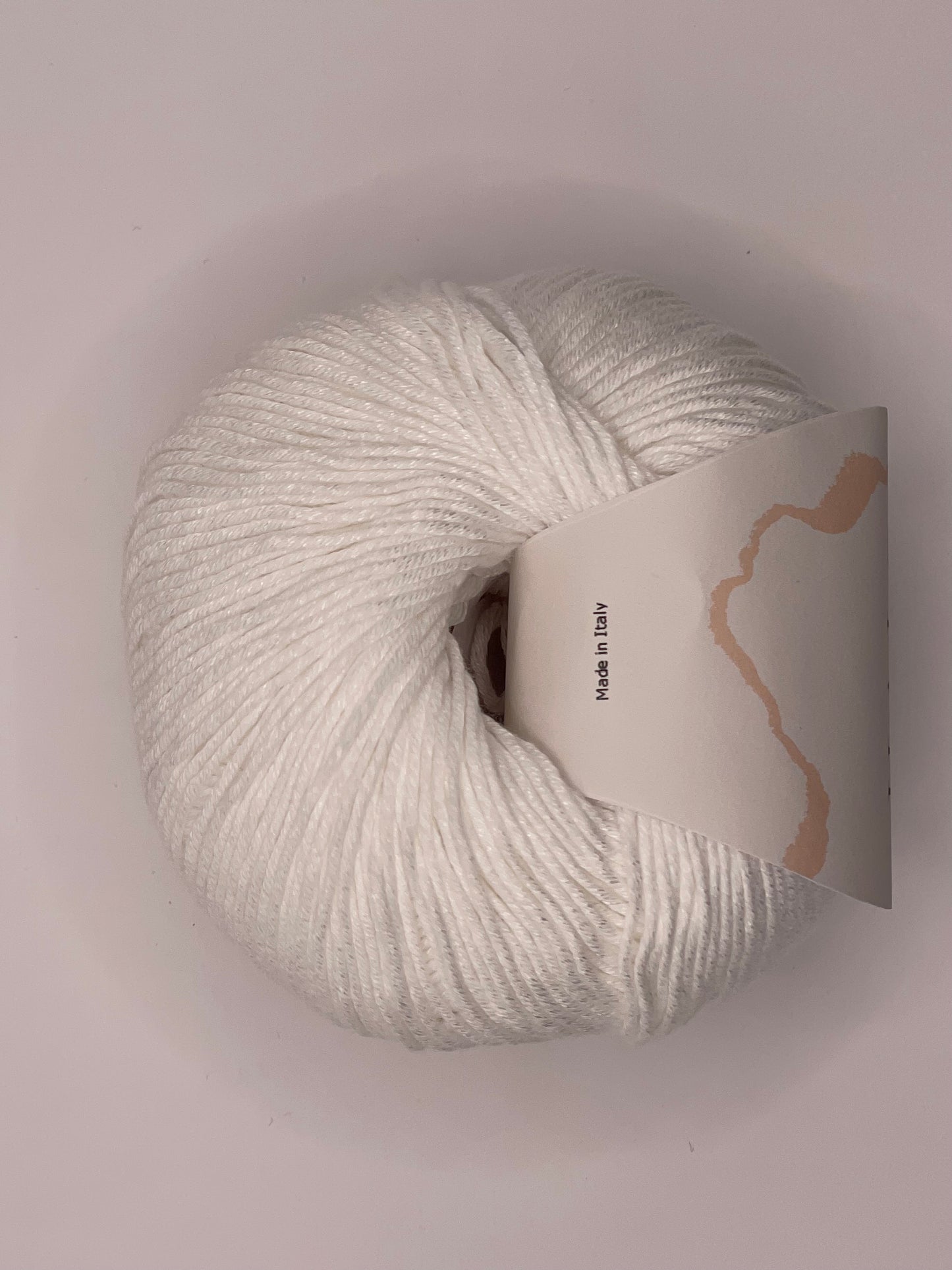 50% Bomuld og 50% soja garn - snow