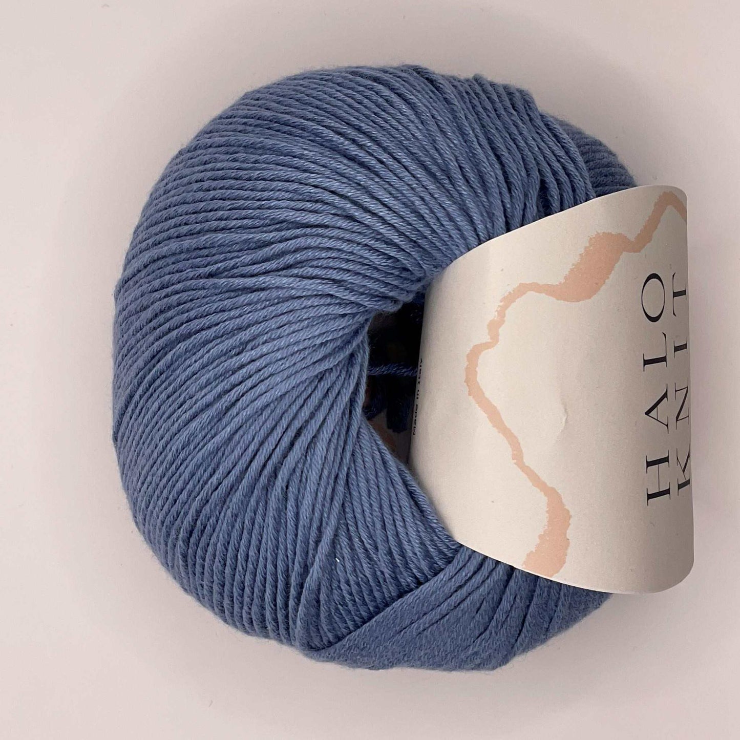 50% Bomuld og 50% soja garn - sky