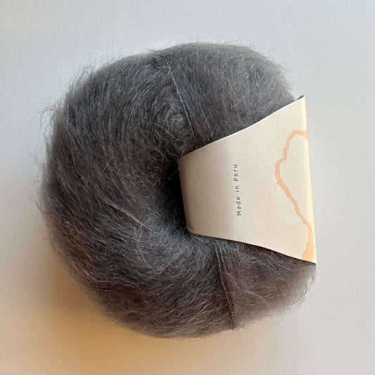 Halo Knit Silk mohair grå