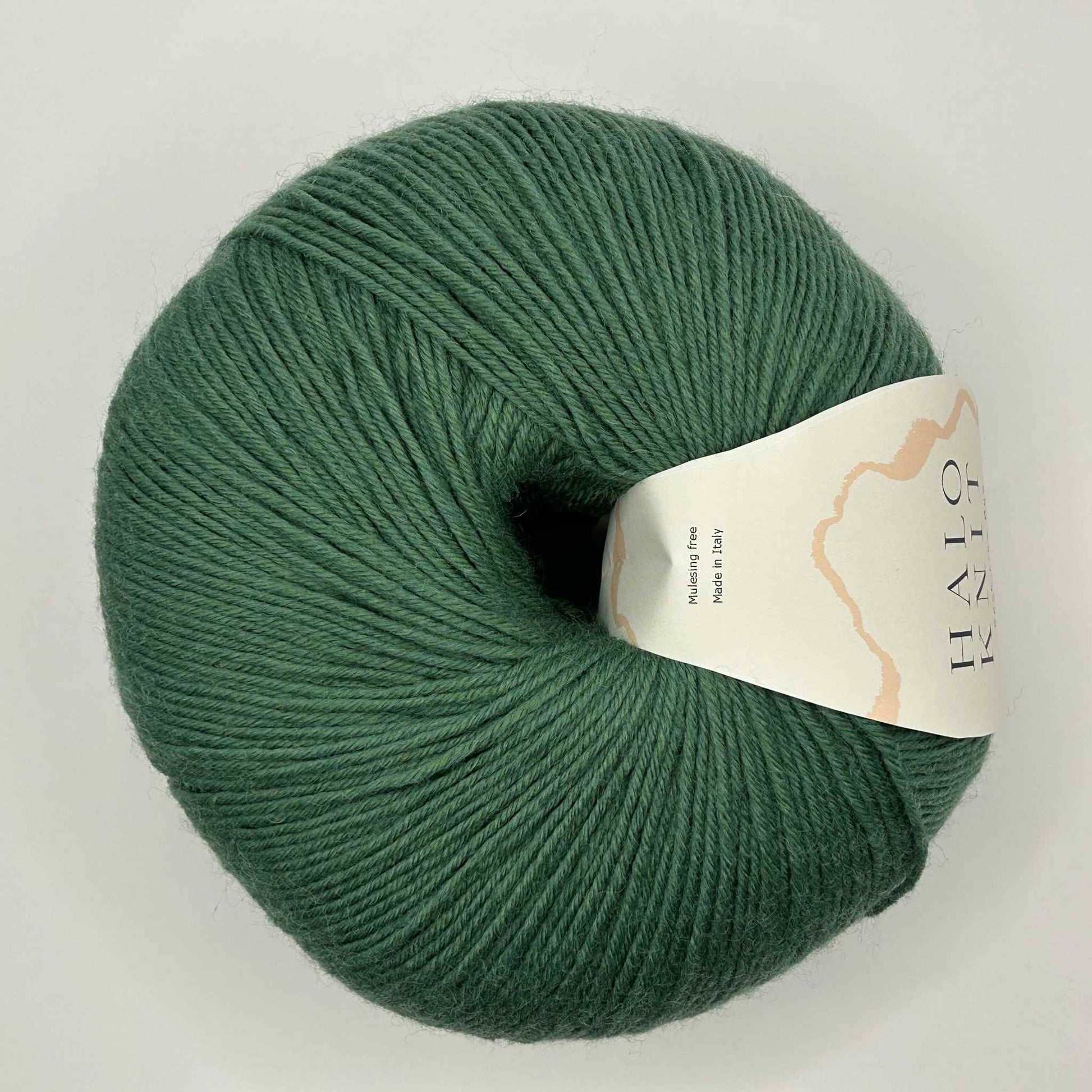 Halo Knit duo strømpegarn grøn