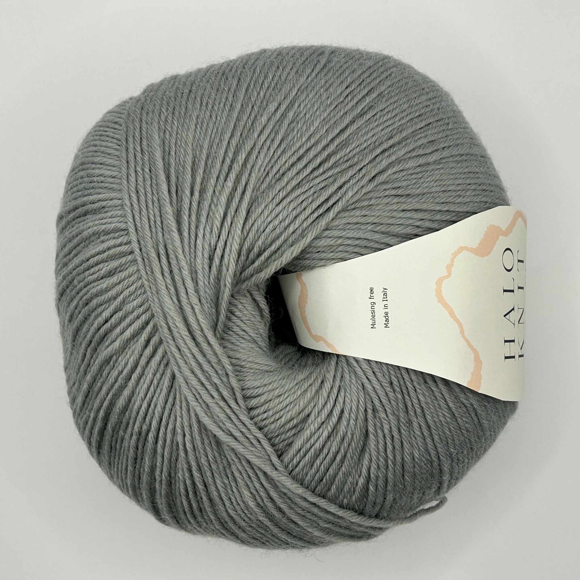 Halo Knit duo strømpegarn grå