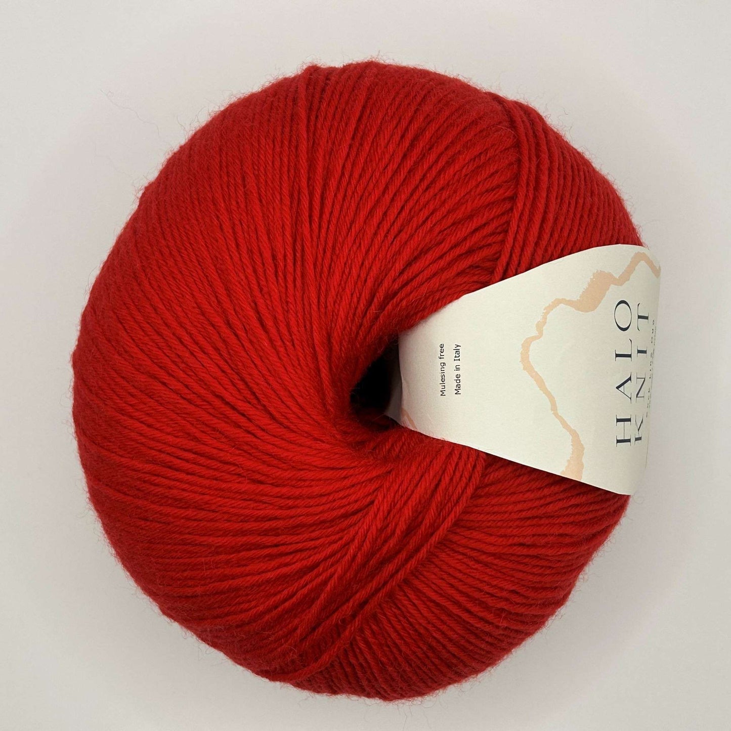 Halo Knit duo strømpegarn rød