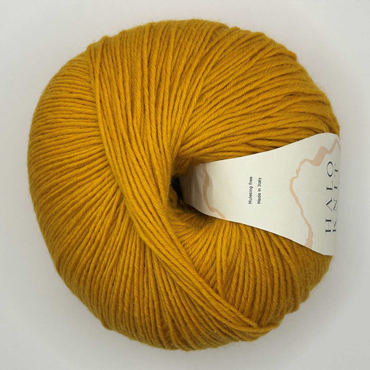 Halo Knit duo strømpegarn gul