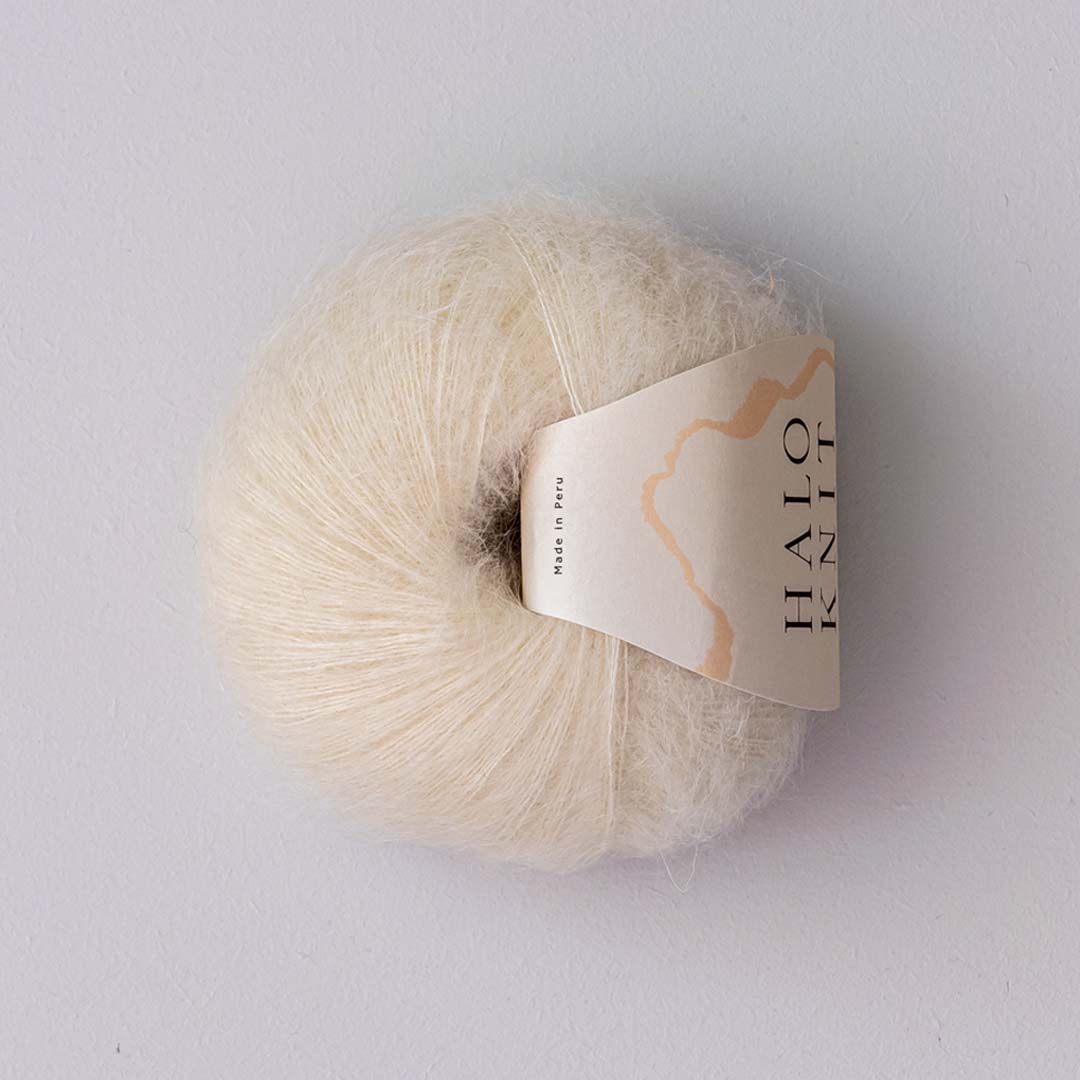 Silk Mohair - Natural white / 100% undyed